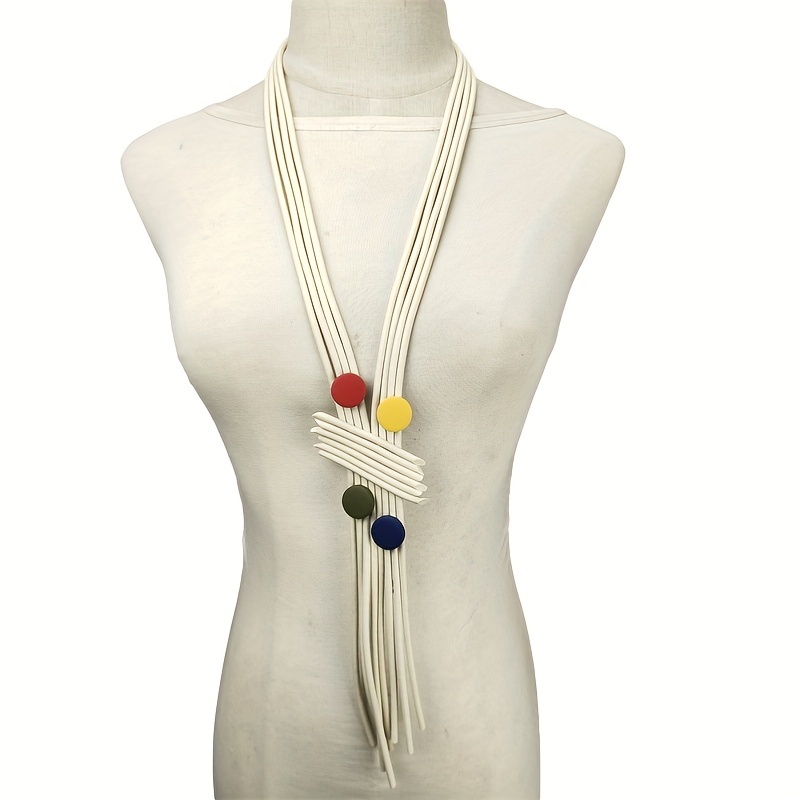 Boho Tassel Statement Necklace Tribal Style Accessory Women